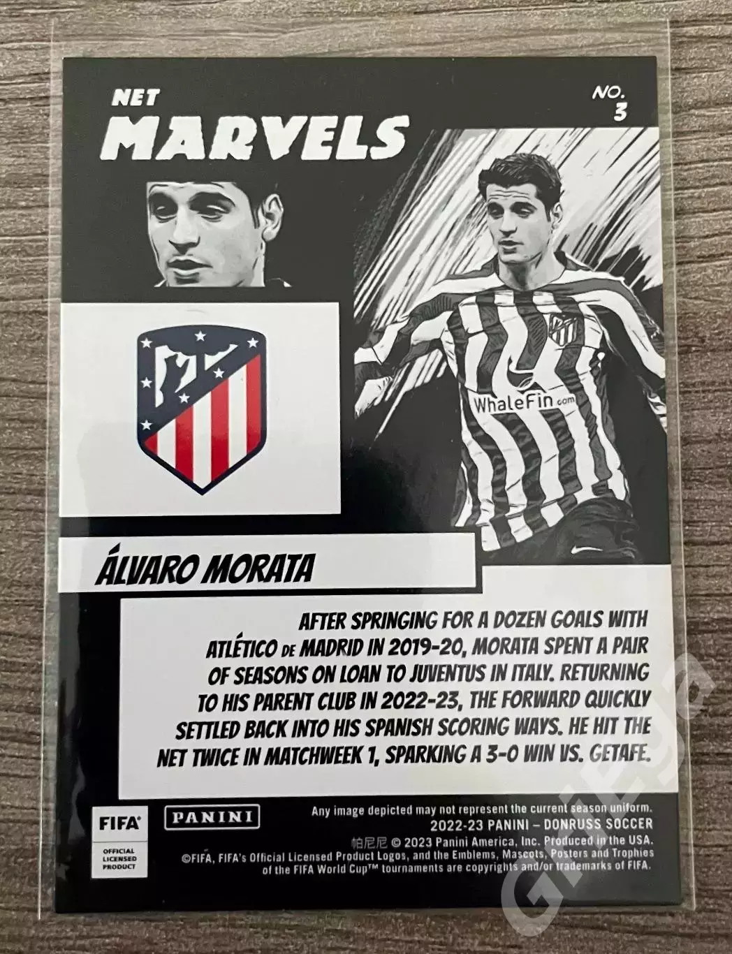 Футбол карточка Alvaro Morata/Альваро Мората (Atletico Madrid/Атлетико Мадрид) 1