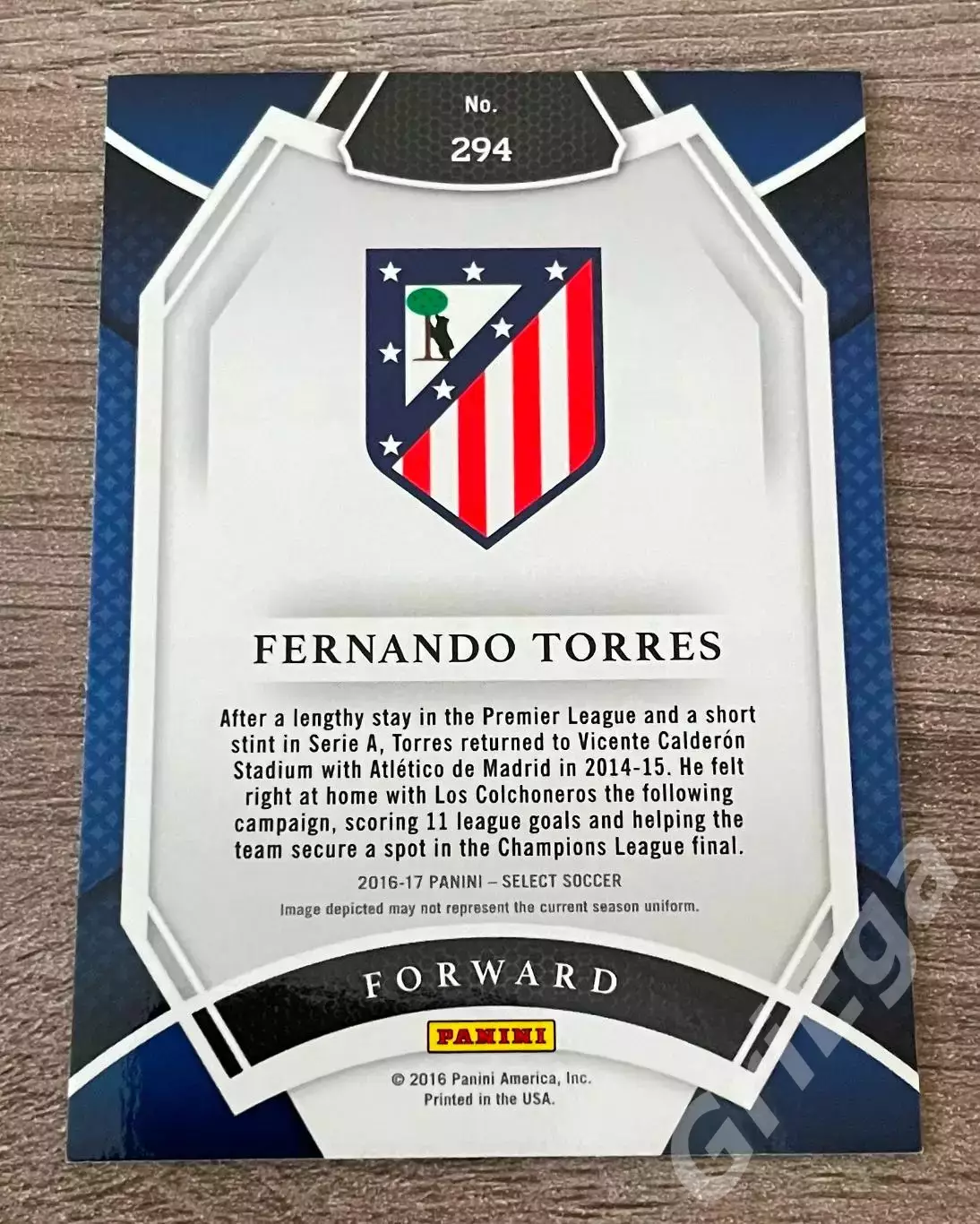 Карточка Fernando Torres/Фернандо Торрес (Atletico Madrid/Атлетико Мадрид) 1
