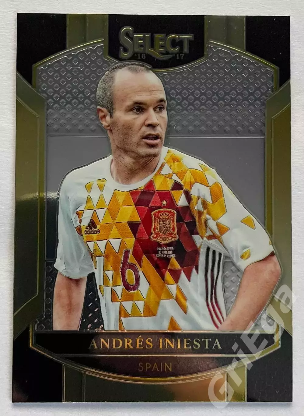 Карточка Andres Iniesta/Андрес Иньеста (Spain/Испания) PANINI Select 2016-17