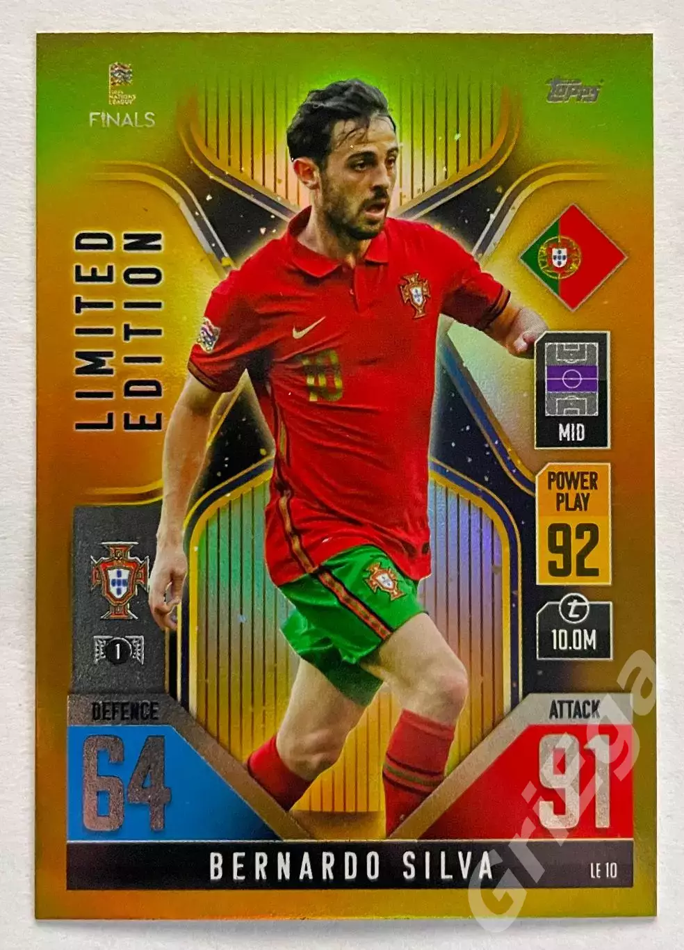 Карточка Bernardo Silva/Бернарду Силва (Portugal/Португалия)
