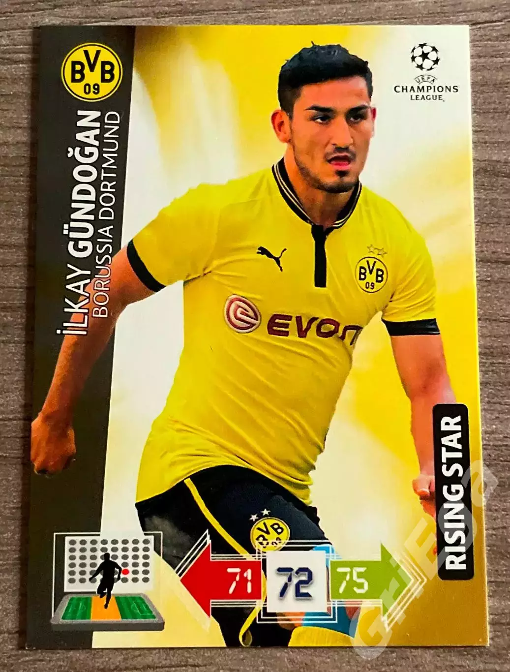 Карточка Ilkay Gundogan/Илкай Гюндоган (Боруссия Дортмунд) PANINI ЛЧ 2012-13