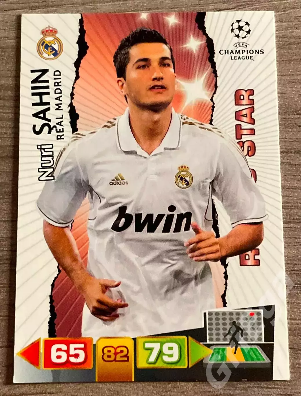 Карточка Nuri Sahin/Нури Шахин (Real Madrid/Реал Мадрид) PANINI ЛЧ 2011-12