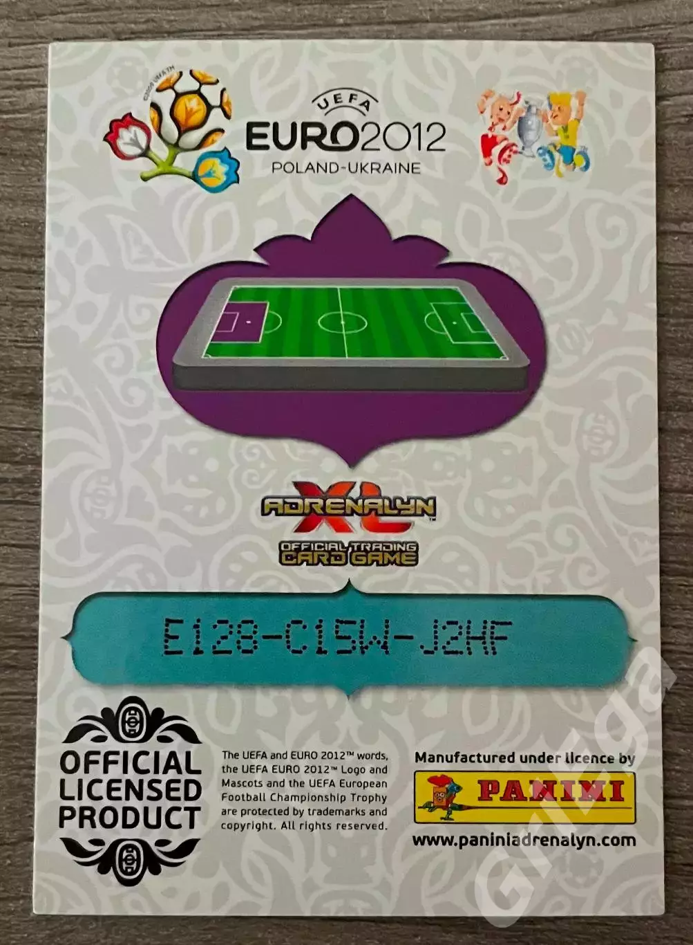 Карточка Thomas Sorensen/Томас Серенсен (Denmark/Дания) PANINI Евро 2012 1