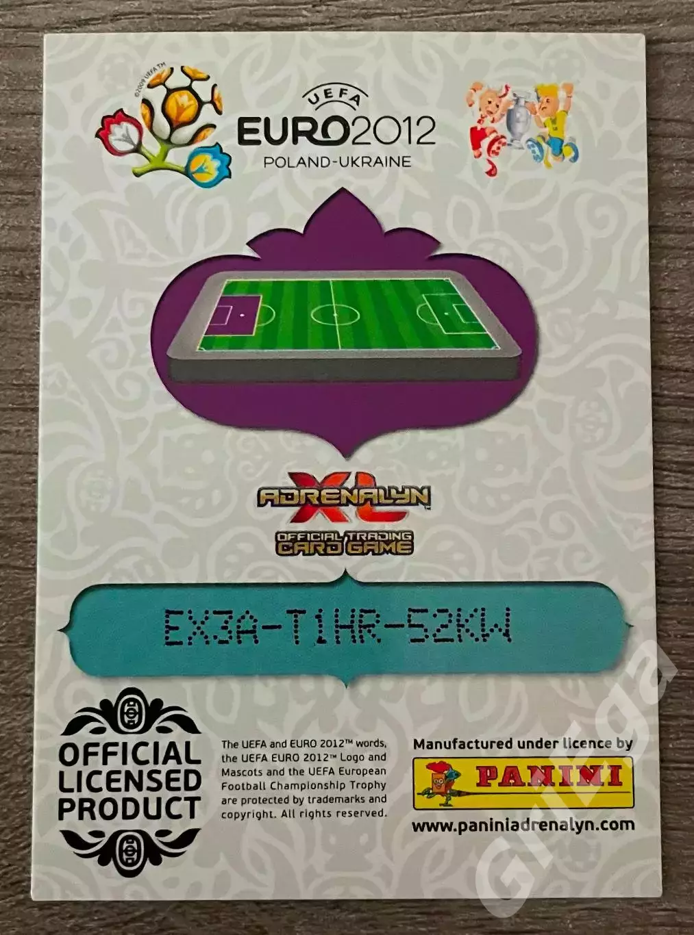 Карточка Andreas Isaksson/Андреас Исакссон (Sweden/Швеция) PANINI Евро 2012 1