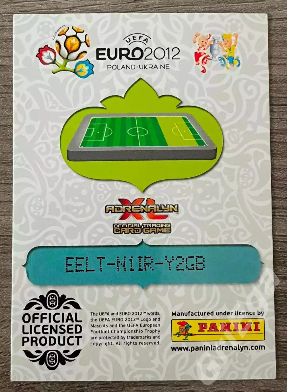 Карточка Andriy Voronin/Андрей Воронин (Ukraine/Украина) PANINI Евро 2012 1