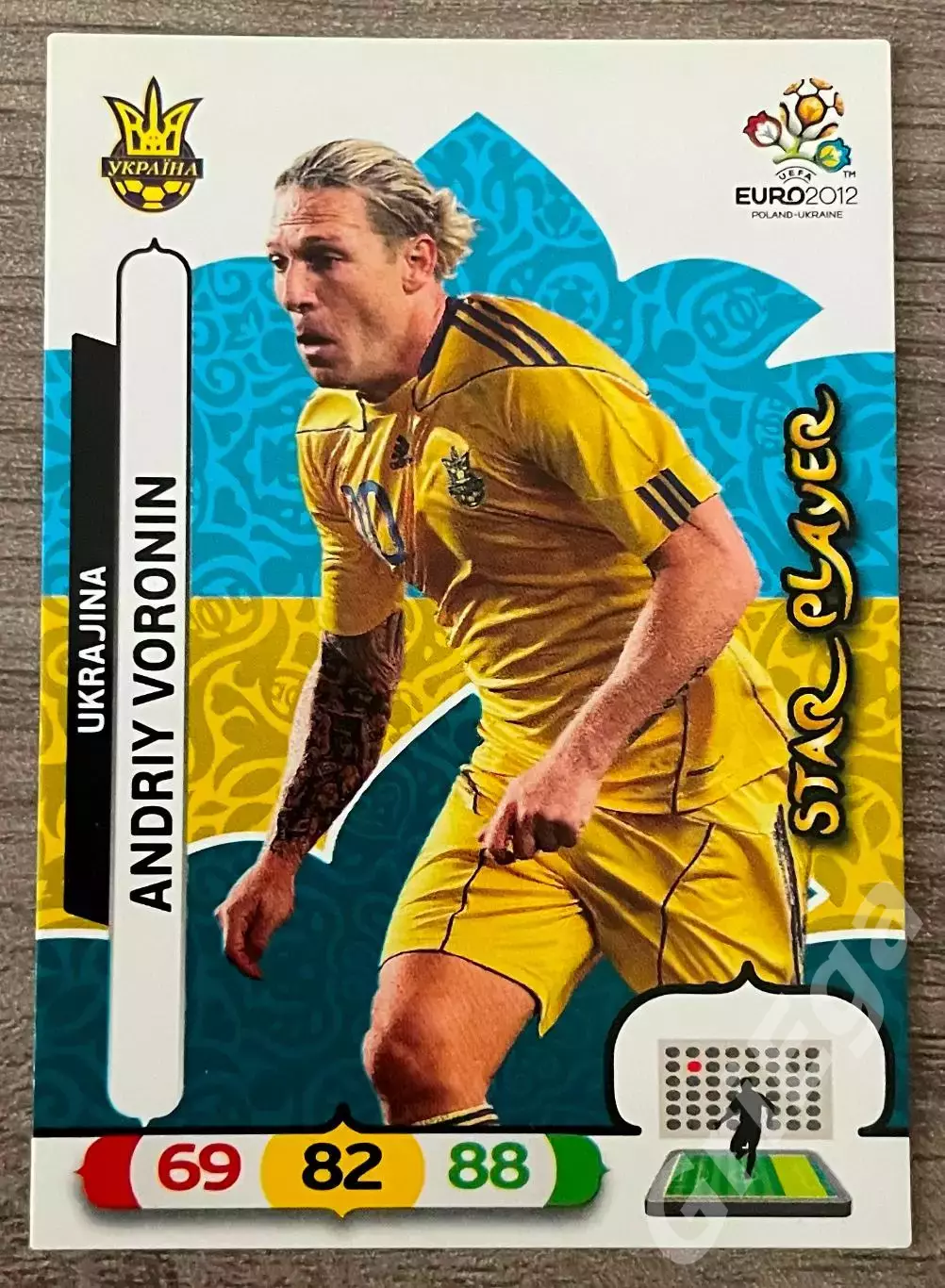 Карточка Andriy Voronin/Андрей Воронин (Ukraine/Украина) PANINI Евро 2012