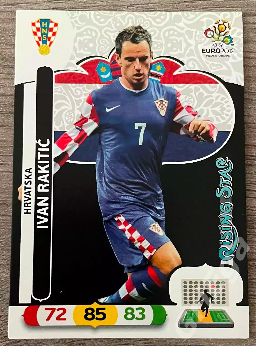 Карточка Ivan Rakitic/Иван Ракитич (Croatia/Хорватия) PANINI Евро 2012