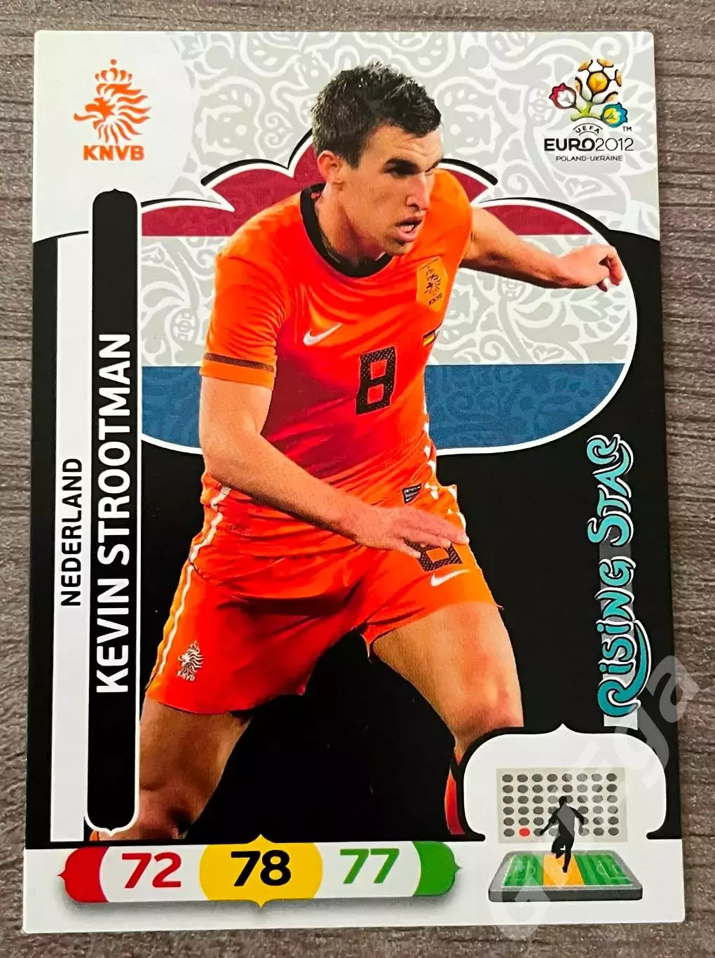 Карточка Kevin Strootman/Кевин Стротман (Nederland/Нидерланды) PANINI Евро 2012