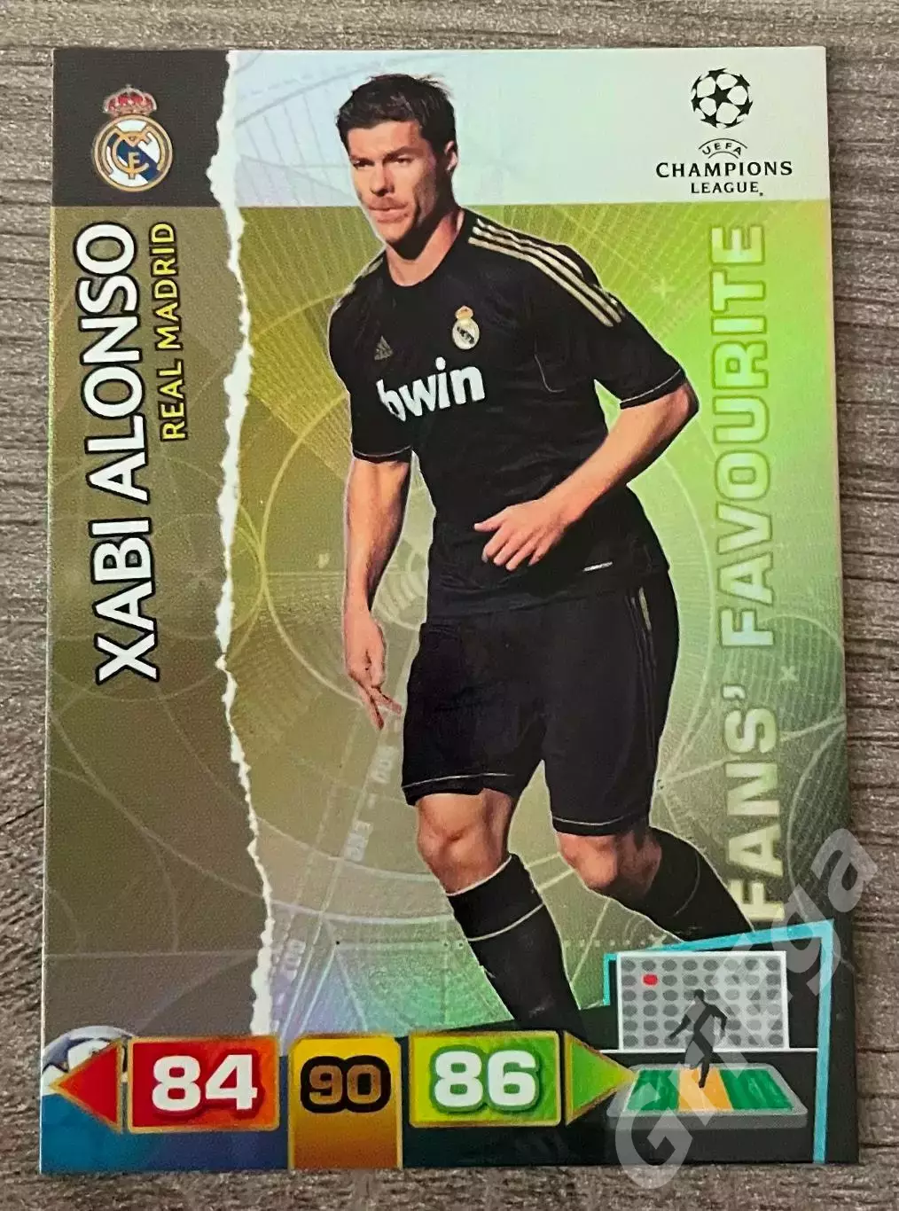 Карточка Xabi Alonso/Хаби Алонсо (Real Madrid/Реал Мадрид) PANINI ЛЧ 2011-12
