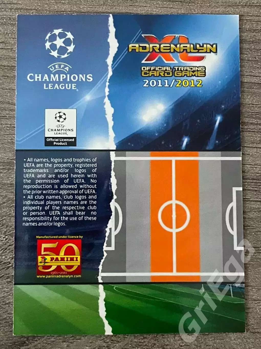Карточка Xabi Alonso/Хаби Алонсо (Real Madrid/Реал Мадрид) PANINI ЛЧ 2011-12 1
