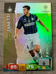 Карточка Javier Zanetti/Санетти (Inter/Интер) PANINI ЛЧ 2011-12