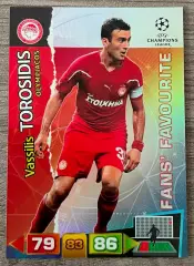Карточка Vasilis Torosidis/Василис Торосидис (Olympiacos) PANINI ЛЧ 2011-12