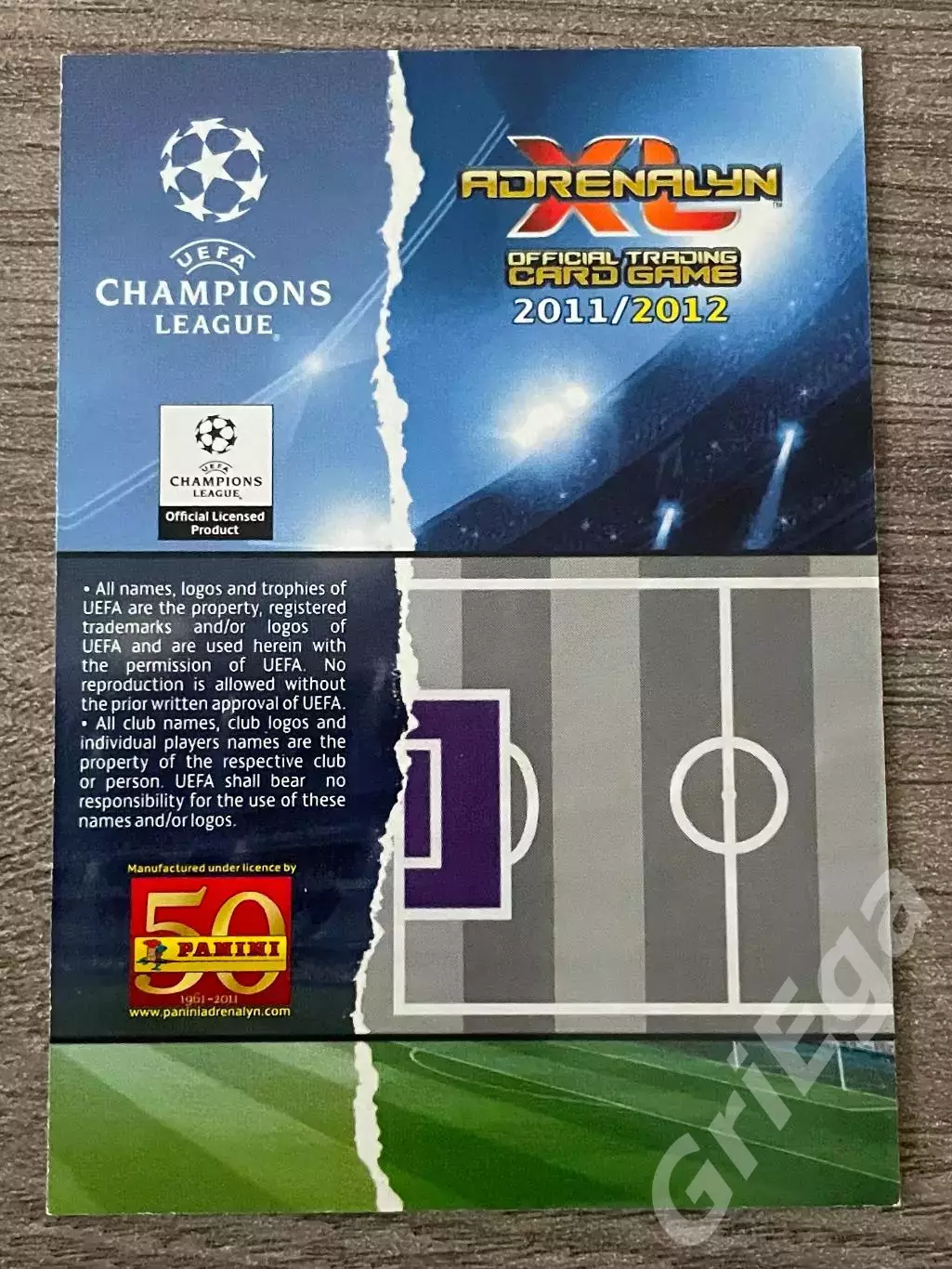 Карточка Christian Abbiati/Кристиан Аббьяти (Milan/Милан) PANINI ЛЧ 2011-12 1