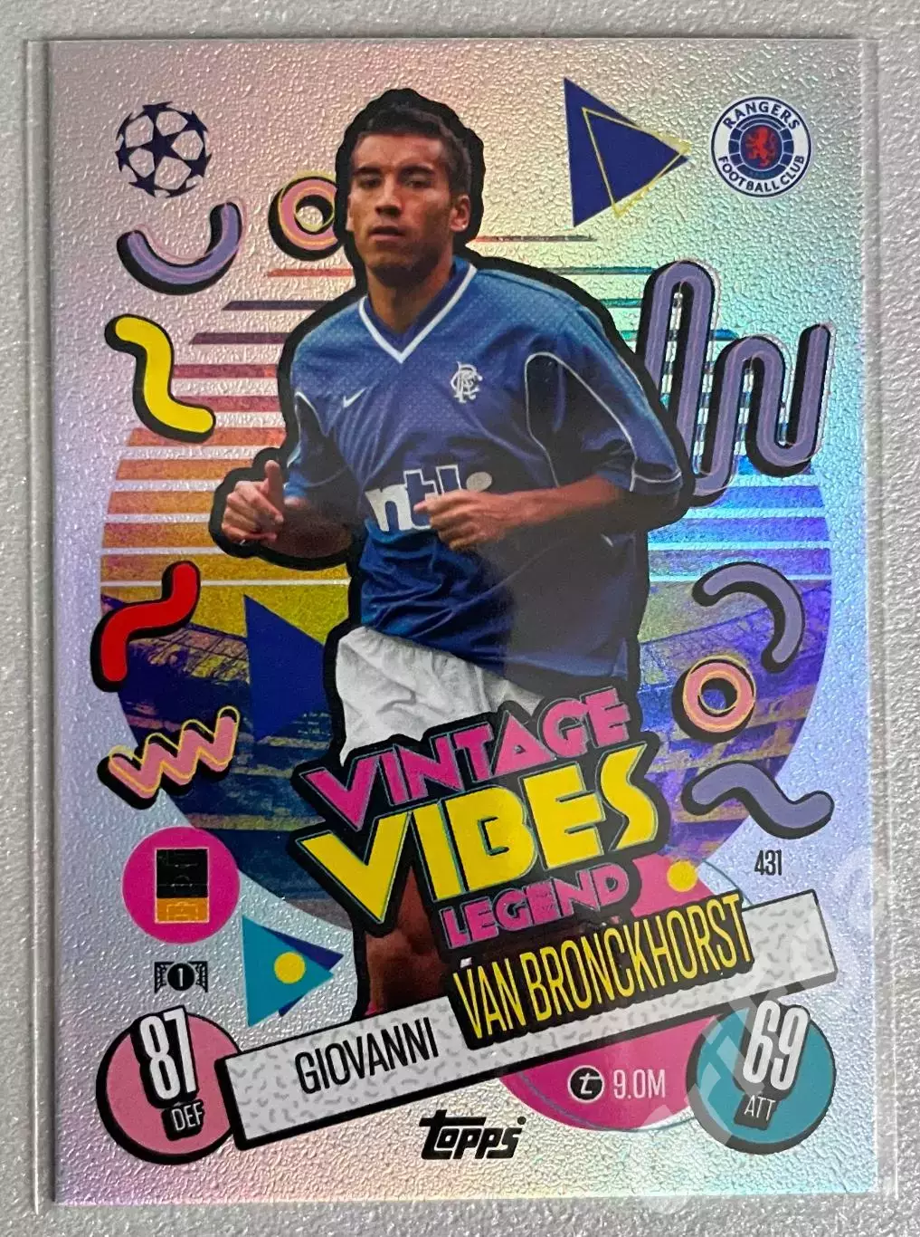 Карточка Giovanni van Bronckhorst/Джованни ван Бронкхорст (Rangers/Рейнджерс)