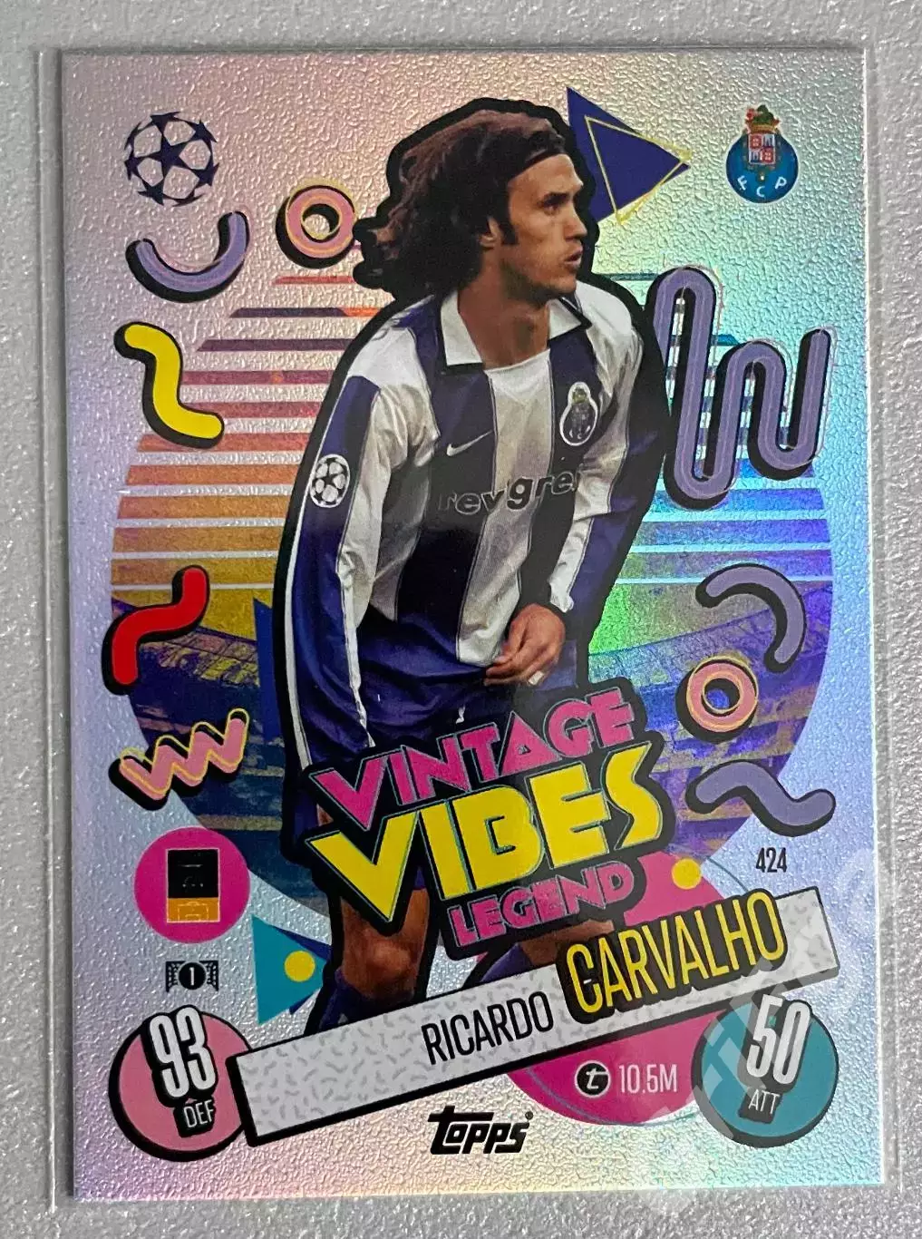 Карточка Ricardo Carvalho/Рикарду Карвалью (Porto/Порту) 2024-25 TOPPS