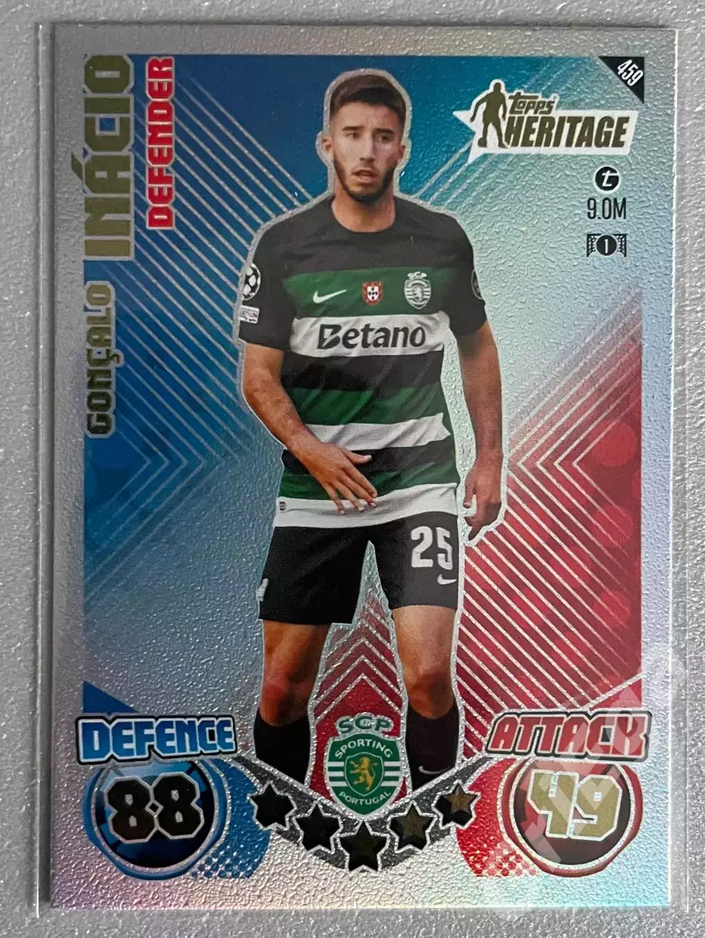 Карточка Goncalo Ignacio/Гонсалу Инасиу (Sporting/Спортинг) 2024-25 TOPPS