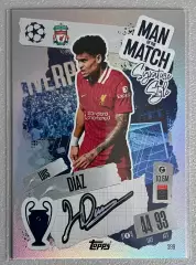 Карточка Luis D?az/Луис Диас (Liverpool/Ливерпуль) 2024-25 TOPPS