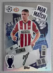 Карточка Joey Veerman/Джоуи Верман (PSV Eindhoven/ПСВ) 2024-25 TOPPS
