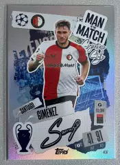 Карточка Santiago Gimenez/Сантьяго Хименес (Feyenoord/Фейеноорд) 2024-25 TOPPS