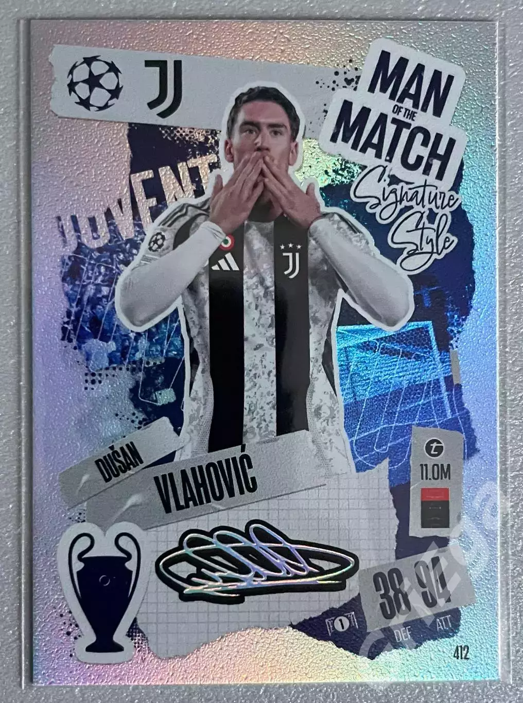 Карточка Dusan Vlahovic/Душан Влахович (Juventus/Ювентус) 2024-25 TOPPS