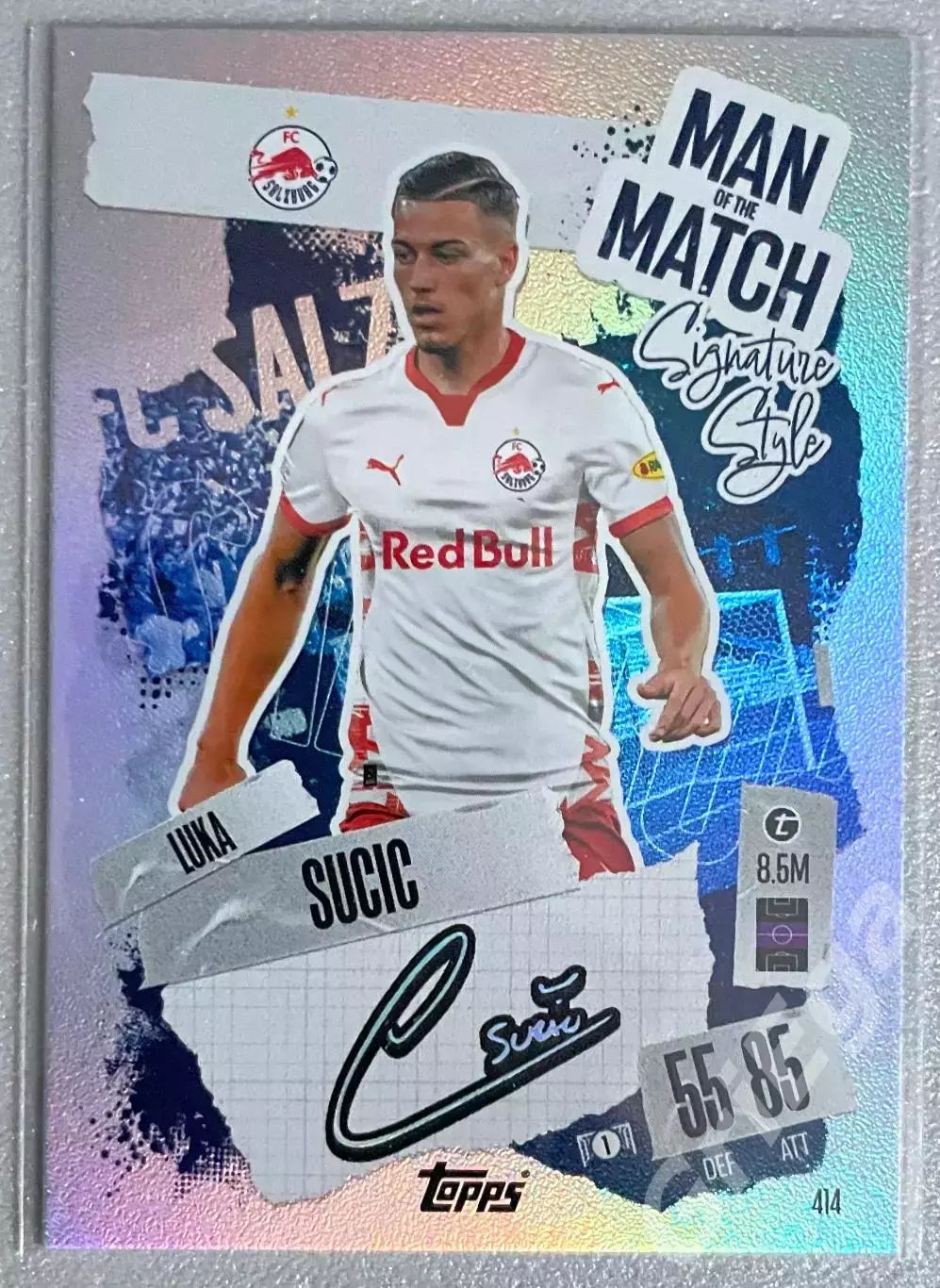 Карточка Luka Sucic/Лука Сучич (Salzburg/Зальцбург) 2024-25 TOPPS
