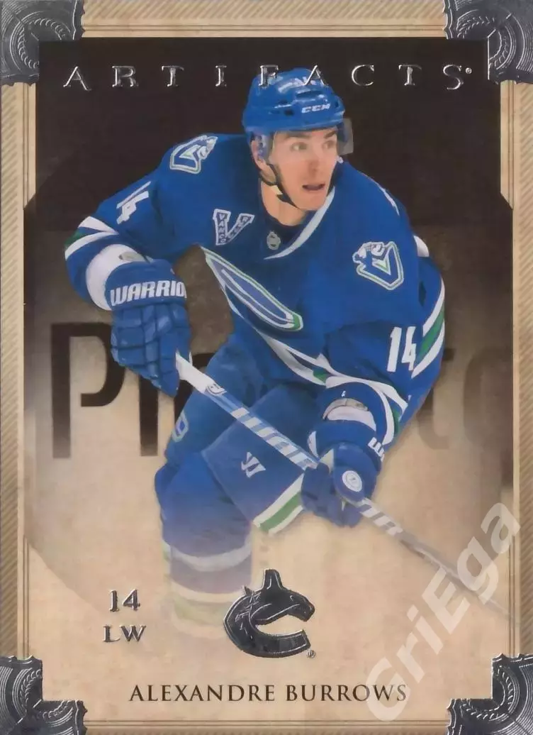 Карточка Alexandre Burrows (Vancouver Canucks) 2013-14 Upper Deck Artifacts