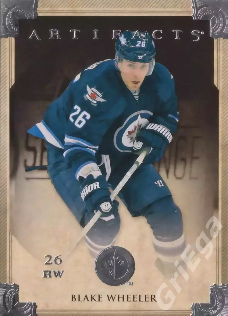 Карточка Blake Wheeler (Winnipeg Jets) 2013-14 Upper Deck Artifacts