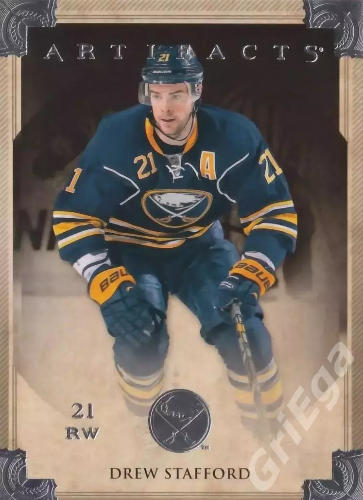 Карточка Drew Stafford (Buffalo Sabres) 2013-14 Upper Deck Artifacts