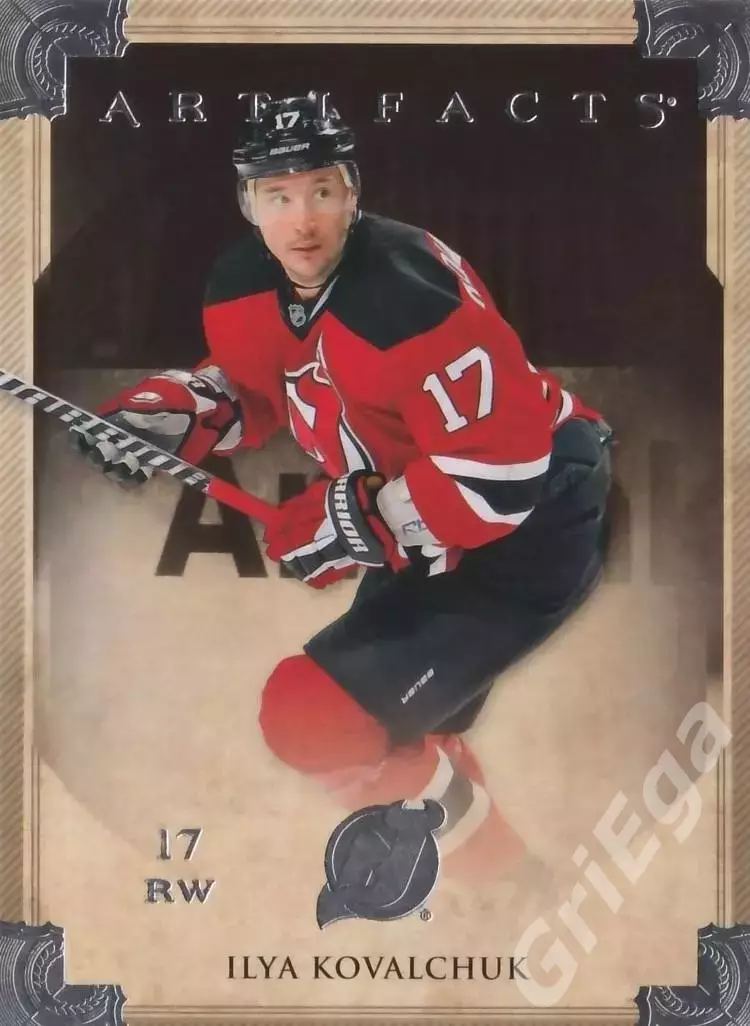 Карточка Илья Ковальчук (New Jersey Devils) 2013-14 Upper Deck Artifacts