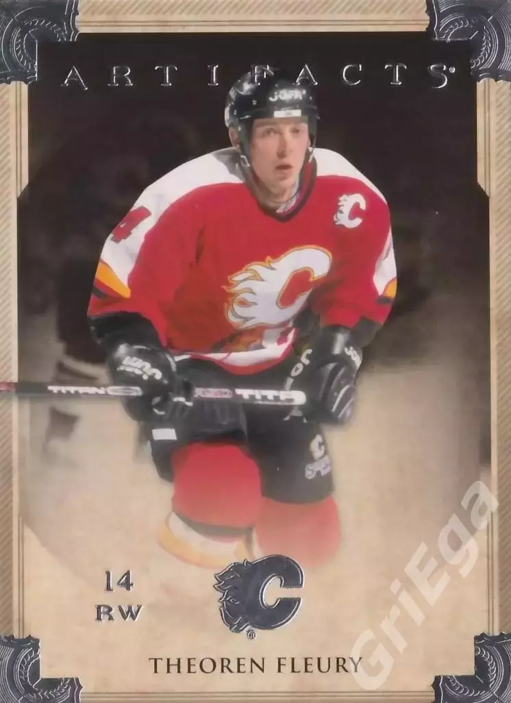 Карточка Theoren Fleury/Тео Флери (Calgary Flames) 2013-14 Upper Deck Artifacts