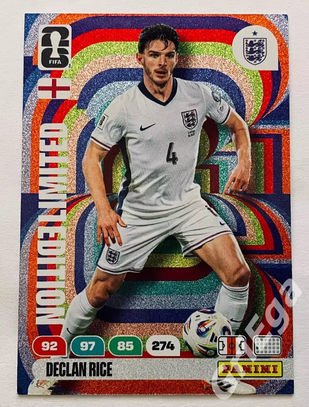 Карточка Declan Rice/Деклан Райс (England/Англия) PANINI Чемпионат Мира 2026