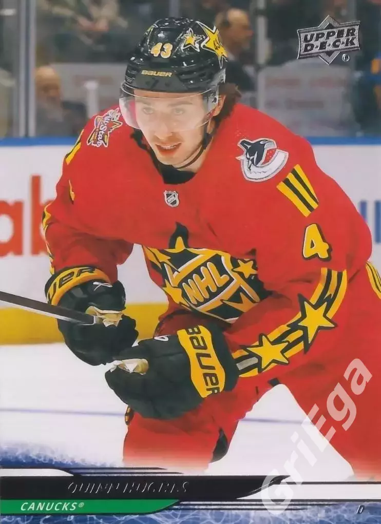 2024/25 Upper Deck Hockey #689 Quinn Hughes (Vancouver Canucks)