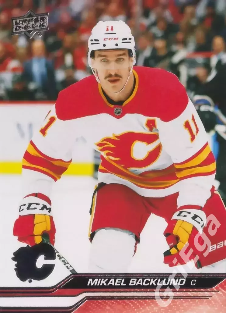 2023/24 Upper Deck Hockey #27 Mikael Backlund (Calgary Flames)