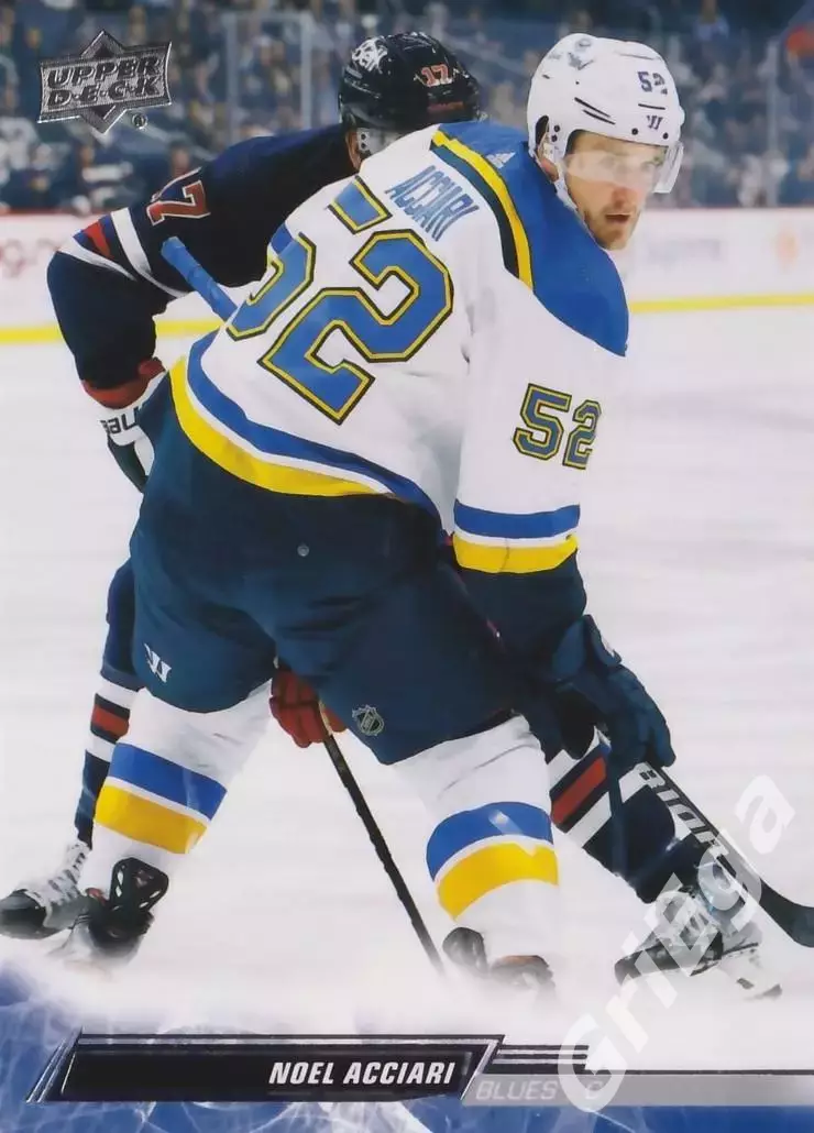 2022/23 Upper Deck Hockey #625 Noel Acciari (St. Louis Blues)