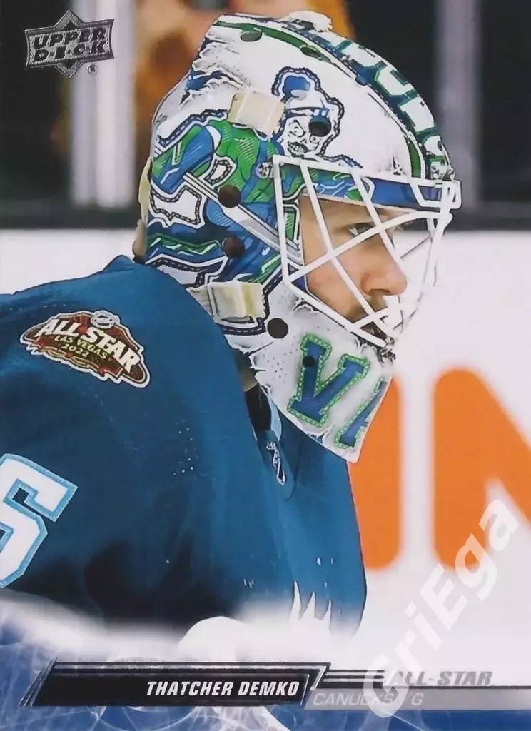 2022/23 Upper Deck Hockey #695 Thatcher Demko (Vancouver Canucks)