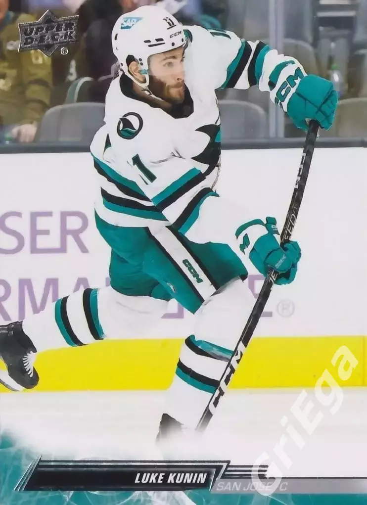 2022/23 Upper Deck Hockey #612 Luke Kunin (San Jose Sharks)