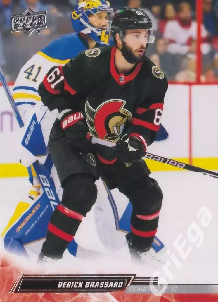 2022/23 Upper Deck Hockey #601 Derick Brassard (Ottawa Senators)