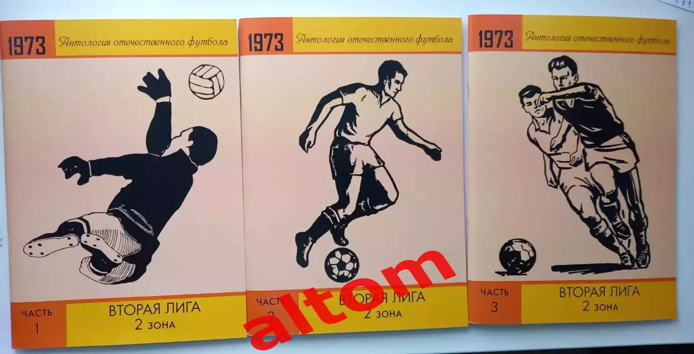 1973 год 2 лига 2 зона. Ленинград, Смоленск, Брест и др. НОВИНКА. 3 части. 2026