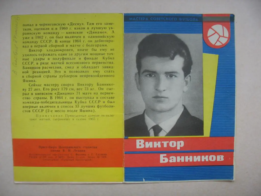 Виктор Банников. 1965. Издание Москва.