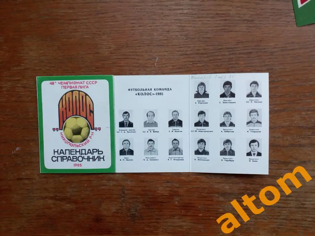 1985 Никополь Колос