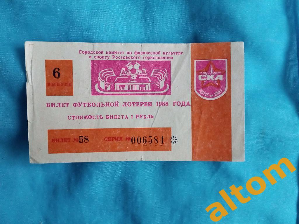 Ростов на Дону СКА 1988