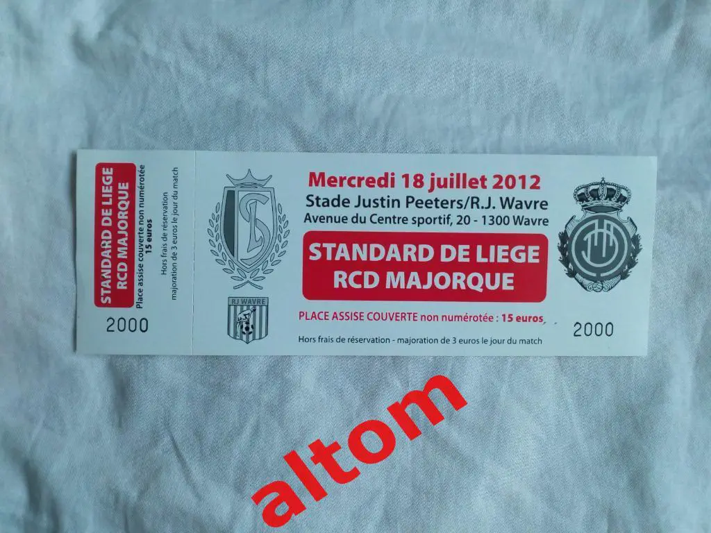 Стандард Бельгия Мальорка Испания 2012 товарищеский матч