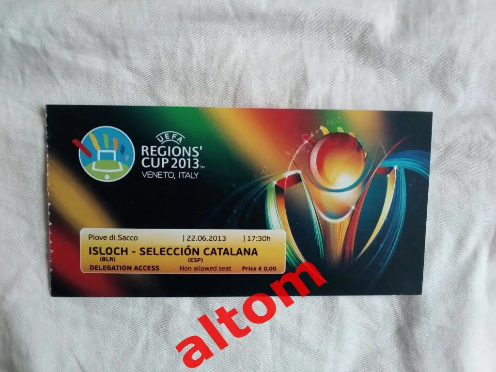 Испания Ислочь Беларусь региональный кубок финал 2013 Италия