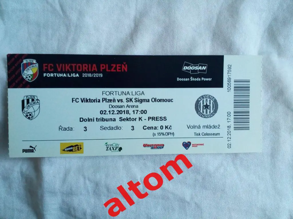 Виктория Пльзень Сигма Чехия 2018