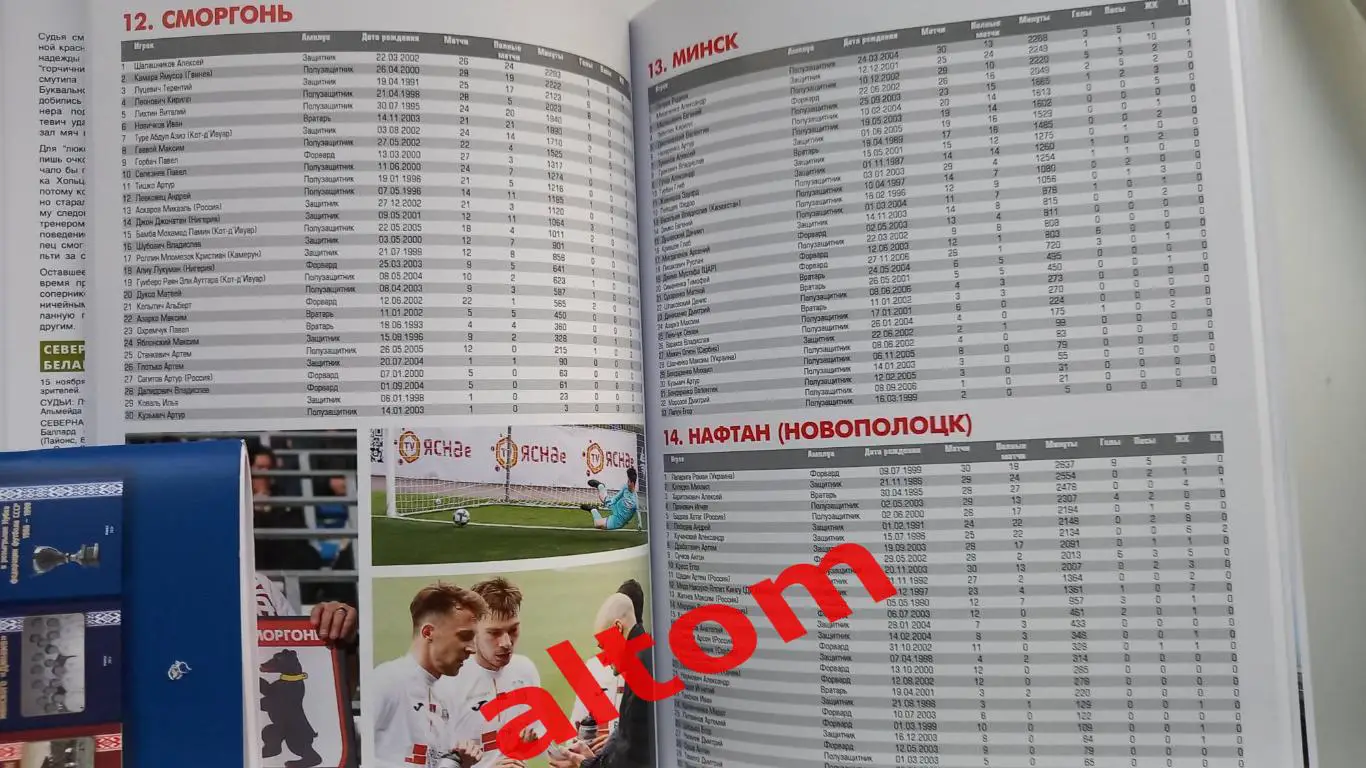 Белорусский футбол 2024. Ежегодник. Минск. Беларусь. 120 страниц формат А4. 4