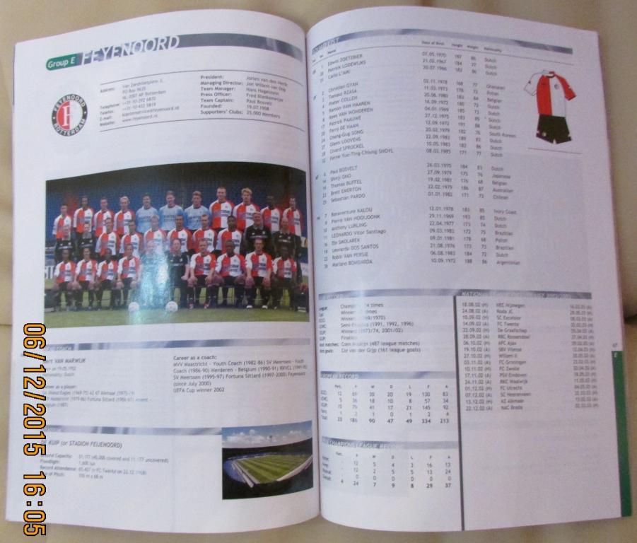 Официальное издание УЕФА к Лиге Чемпионов 2002/03. Групповой этап. 1