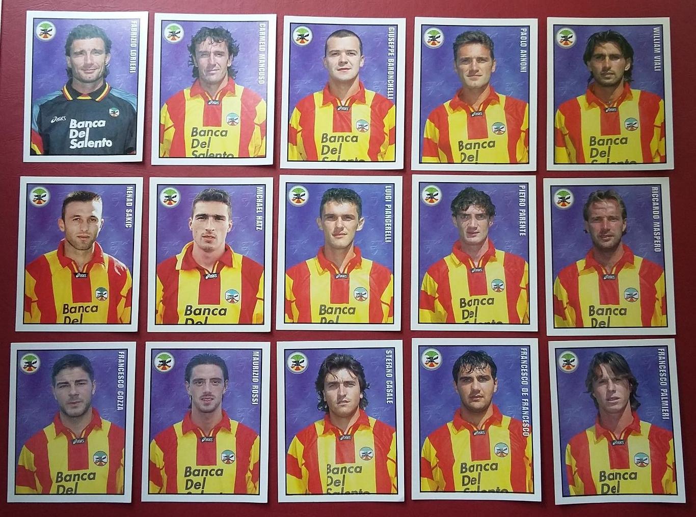 MERLIN Итальянский Футбол 1997-1998. Lecce. На выбор.