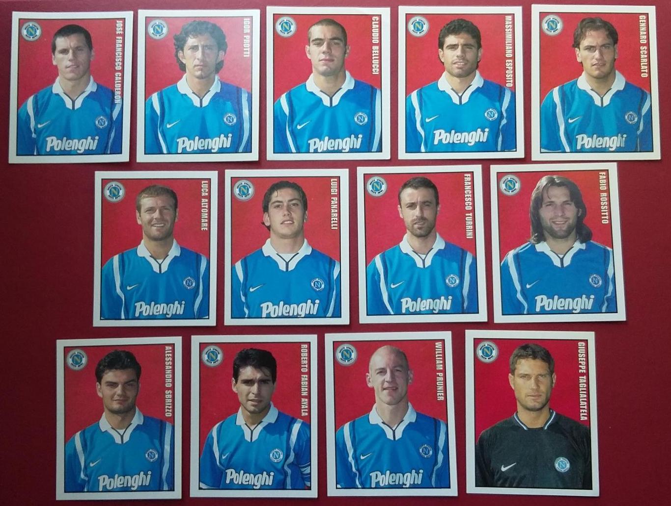 MERLIN Итальянский Футбол 1997-1998. Napoli. На выбор.