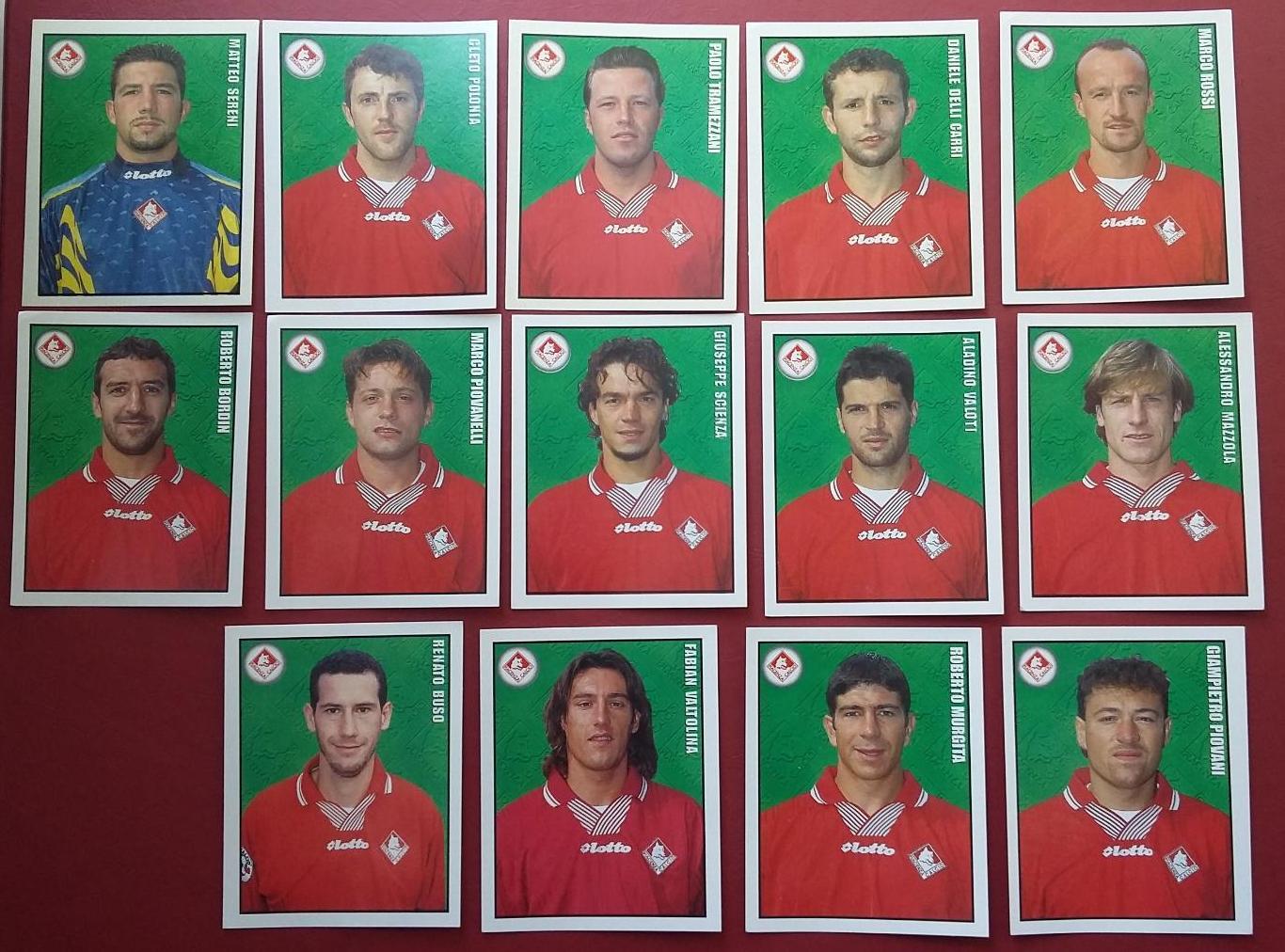 MERLIN Итальянский Футбол 1997-1998. Piacenza. На выбор.