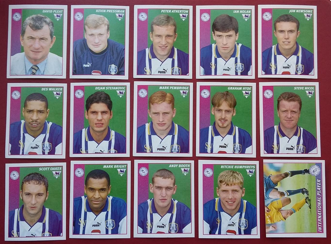 MERLIN Английская Премьер-Лига 1996-1997. Sheffield Wednesday. На выбор.